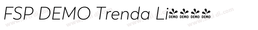 FSP DEMO Trenda Li字体转换 FSP DEMO Trenda Li字体转换